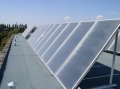 Solární systém k ohřevu TUV na střeše průmyslové haly